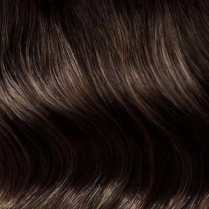 Luxy 100% Remy Human Hair Extensions for Thin Hair Thinning Hair Fill-Ins ? 6 Seamless Wefts Multi-Dimensional Color Blend - Natural-Looking Volume &amp; Coverage 80 grams 16" Dimensional Espresso Bro