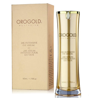OROGOLD 24K Intensive Eye Serum - Under Eye Serum to Help Reduce the Look of Dark Circles and Puffiness - Gold Green Tea Aloe Vera and Vitamin C - 1.76 Fl. Oz.