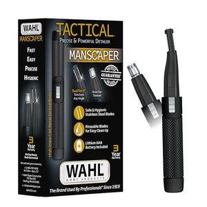 Wahl Manscaper ¢ç 2 in 1 Lithium Battery Tactical¢ç Dual Sided Eyebrow Trimmer and Nose Hair Trimmer for Men ? Model 3023805