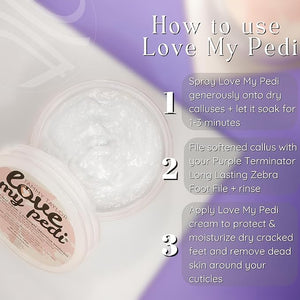 Tammy Taylor Love My Pedi Spray Callus Away | Hard Cracked Dead Skin Remover | Perfect for Feet and Pedicures | Soften Hydrate &amp Revitalize