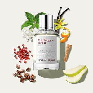 Pink Poppy &amp Vanilla Perfume for Women Inspired by Y S.L B.lack O.Pium 100ml Clean Fragrance Perfumes for Womens Long Lasting Vegan Natural Ingredients Vanilla Coffee Patchouli Made in USA