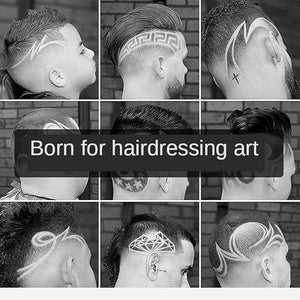 Qinlorgo Professional Hair Clipper Heavy Duty High Efficiency Compact TBlade Hair Clipper for Hair Cutting (Dragon Pattern Charging Stand)