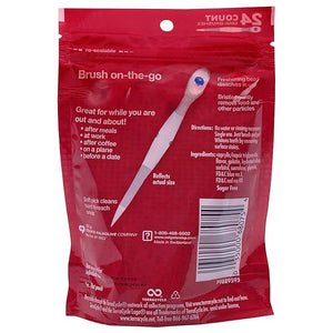 Colgate Optic White Wisp Disposable Mini Toothbrush, Cool Mint 24 Count (Pack of 4)