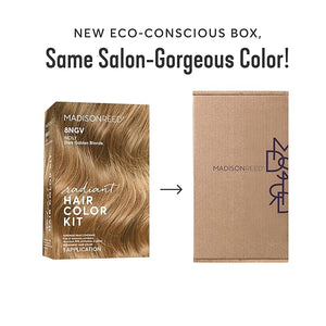 Madison Reed Radiant Hair Color Kit | 8NGV Dark Golden Blonde with Champagne Tones (Sicily) for 100% Gray Hair Coverage | Dimensional Permanent Hair Dye | PPD-Free &amp Ammonia-Free | 2 Pack