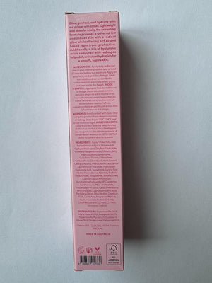 Sand &amp; Sky Tinted Glow Primer SPF 30 Sunscreen - Australian Made Daily Hydrating Makeup Primer with Broad Spectrum Sun Protection &amp; Sheer Rosy Tint | Improves Pigment, Firms Skin, Minimizes Ro