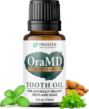OraMD 4-in-1 Extra Strength Tooth Oil - Clinically Tested Gum Disease Treatment Gingivitis Treatment and Sensitive Teeth and Gums - All-Natural (1 Pack)