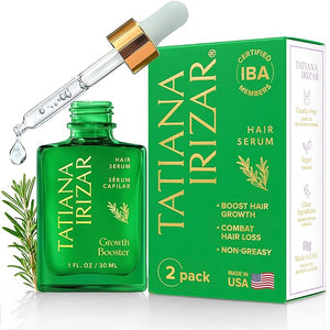 Hair Serum for Hair Growth Serum Women Made in USA - 2 Pack Scalp Serum for Hair Growth Non-Greasy Rosemary &amp; Amla Hair Care Vegan 1 Oz Hair Loss Treatment for Women Regrowth Treatment