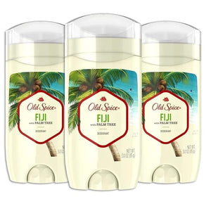 Old Spice Aluminum Free Deodorant for Men Fiji With Palm Tree Scent Inspired By Nature 3 Oz Pack Of 3