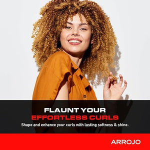ARROJO Curl Enhancer ? Curly Hair Gel for Soft Fine Curls - Curl Gel w/ Amino Acids Oat Proteins ? Curl Enhancing Hair Products to Add Shapely Spring ? Wavy &amp Curly Hair Products (5.1 oz)