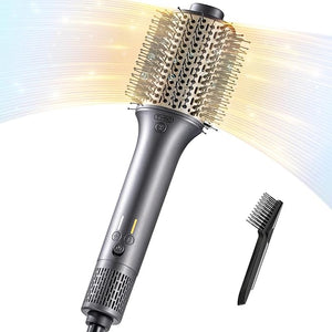 TYMO Hair Dryer Brush Blow Dryer in One 300% High Speed Hot Air Blowout Brush with Cool Shot One Step Hairdryer Straightener Curling Volumizer 12 Setting Mode 200M Negative Ion for Frizz-Free