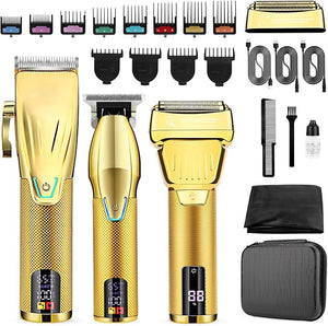 Hair Clippers for Men Professional Cordless Beard Trimmer 3 in 1 Clippers and Trimmers and Electric Razor Shaver Set with Bag Mens Hair Clippers for Hair Cutting Family Barber