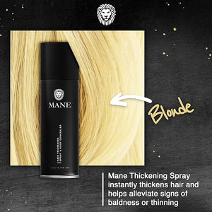 Mane Hair Thickening Spray &amp Root Touch Up Instantly Thicker Hair for Men &amp Women Fill in Hairlines and Hide Thinning and Fine Patches - Blond 12 Colors (6.76 oz)