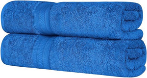 Superior Long Staple 100% Combed Cotton 700GSM 2-Piece Solid Bath Sheet Set for Bathroom Shower Kitchen-Super Soft Plush Highly Absorbent Assorted 2-Piece Bath Seets Allure