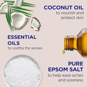 Dr Teal's Body Wash with Pure Epsom Salt with Coconut Oil 24 fl oz (Pack of 4)