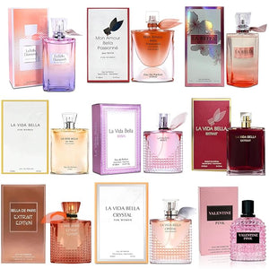Women's Perfume Sampler Set - 9 x 100ml Full-Size Luxury Fragrances | Floral, Fruity, Gourmand &amp; Woody Scents | Gift Ready Collection for Her(Set H)