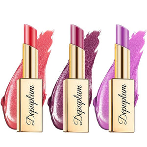 Red Berry Purple Lipstick Set for Women Shimmer Tinted Lip Balm Hydrating Moisturizing Lipstick Cruelty Free Lip Makeup, DM108/109/122