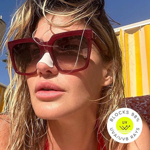 Sun Patch Reusable Sun Screen Silicone Patches for UV Protection &amp Face Sunscreen Sun Face Patches For Sun Exposure (1 Pack/4 Nose Shapes) (White) (Golf Surf Swim Ski &amp Snow Outdoors)