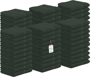 Avalon Towels Cotton Washcloths ? (Pack of 60) Size 12x12 Inches 100% Ring Spun Cotton Soft &amp Absorbent Face Towels Gym Towels Hotel and Spa Quality Reusable Fingertip Towels (Gery)