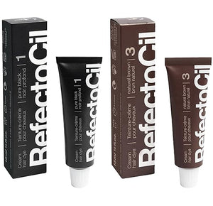 RefectoCil Cream Hair Dye 2-Pack ? Professional Hair Tint for Long-Lasting Color