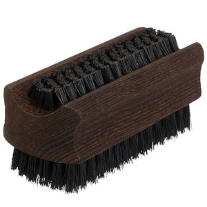 Redecker Natural Pig Bristle Nail Brush with Oiled Thermowood Handle 3-3/4-Inches Black