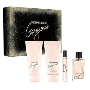 Michael Kors Gorgeous for Women - 4 Pc Gift Set 3.4oz EDP Spray
