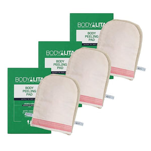 Body Peeling Pad Double Sided Exfoliating Mitt for Shower and Bath Exfoliating Glove for Massage and Dead Skin Remover for Body (Pack of 3)