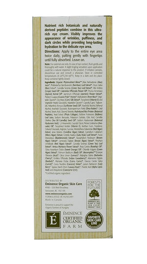 Eminence Organic Skincare Marine Flower Peptide Eye Cream 1.05 Ounce