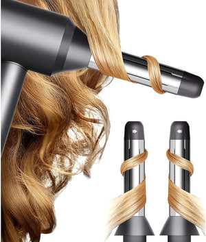 Automatic Curling Wands Attachments with 2 Curlers for Dyson Supersonic Hair Dryer Airwrap Long Hair Waver Styling Iron Tool Blow Dryer Accessories for Women