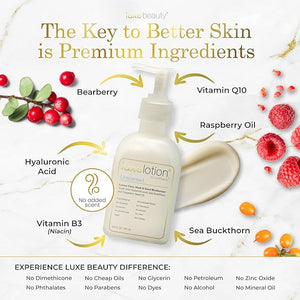 LUXELOTION is truly a Luxury Product - an Anti-Aging Face Hand &amp Body Lotion with Hyaluronic Acid. This Lightweight and Non-Greasy Formula creates Silky Smooth Skin.