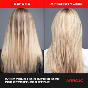 ARROJO Cream Whip - 5.5 Fl Oz - Conditioning Leave-In Hair Styling Cream for Wavy or Dry Hair Sulfate &amp Sodium-Chloride Free Antioxidant Moisturizing