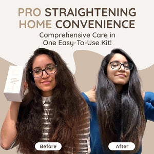 VITAMINS hair cosmetics Keratin Hair Treatment Straightening Kit - Salon Like at Home Keratin Treatment Formaldehyde Free - Hair Smoothing, Nourishing &amp; Revitalizing 3-Step System