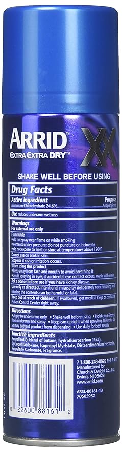 ARRID XX Anti-Perspirant Deodorant Spray Morning Clean 6 oz (Pack of 6)