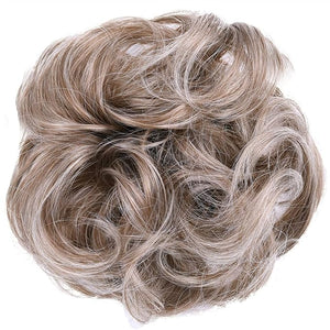 Hair Accessories 1 Pack Synthetic Donut Bun Messy Bun Hair Slices Curly Wavy Headbands Women Bun Wig Synthetic Wig Hair Extensions Hair Pieces For Women(6AT88)