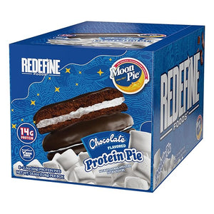 Redefine Foods Protein Pie, MoonPie, Chocolate - 8 Count - 14g of Protein Per Serving - Non-GMO