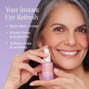 ALPYN Instant Bright Eye with Peptides &amp; Niacinamide | Brightens Dark Circles, Visibly Firms &amp; Softens Fine Lines | 0.5 Fl Oz / 15 ml