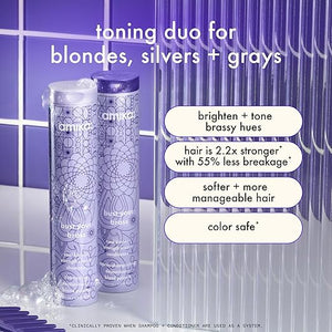 amika bust your brass cool blonde strength repair shampoo