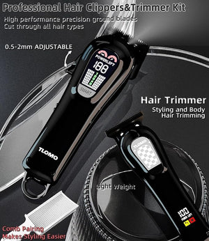 Hair Clippers for Men Professional Cordless Hair Clippers Kits for Hair Cutting KitMens Clippers and Trimmer Set for Barber with LED Display