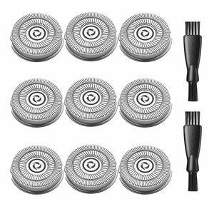 RMS8101 Replacement Blades for Men's Electric Shaver RMS7109 9PCS RMS8101 Blades for Electric Razor for Men 2 Cleaning Brush