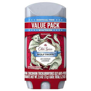 Old Spice Wild Collection Invisible Solid Anti-Perspirant and Deodorant Wolfthorn Scent - 2.6 Oz Ea 2 Count