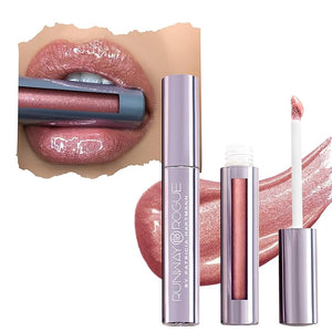 Runway Rogue LuxGloss Lip Gloss, High-Pigment Shimmery Rose-Gold Lip Gloss, ¡®Fashion Week¡¯