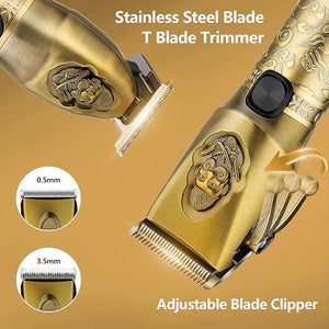 Lanumi Professional Hair Clipper Trimmer Set for Men Electric Shaver Razor Cordless Hair Cutting Barber Clippers Beard Trimmer Men¡¯s Grooming Kit Gifts for him