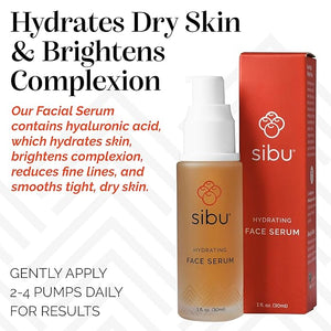 Sibu Hydrating Facial Serum Made From Premium Sea Buckthorn Oil &amp Hyaluronic Acid (1oz) ? Hydrates Dry Skin Brightens Complexion &amp Reduces Blemishes