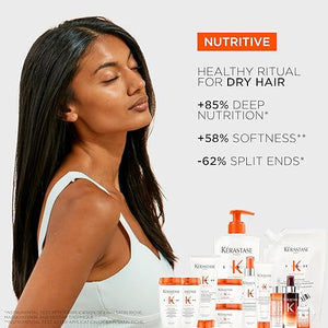 Kerastase Nutritive Masquintense Mask For Fine to Medium Dry Hair - Deeply Nourishes &amp Conditions With Plant-Based Proteins &amp Niacinamide 6.8 Fl Oz