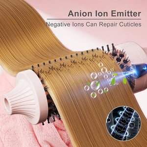 K&ampK Thermal Brush Curling Iron 1.77 Inch Ceramic Tourmaline Ionic Hair Styler for Loose &amp Voluminous Curls Dual Voltage for Long Hair