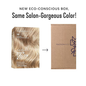 Madison Reed Radiant Hair Color Kit | 9N Medium Neutral Blonde (Nocera Blonde) for 100% Gray Hair Coverage | Dimensional Salon-Quality Permanent Hair Dye | PPD-Free &amp Ammonia-Free | 2 Pack