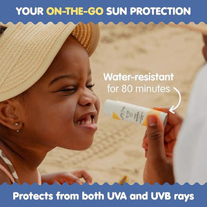 TUBBY TODD Mineral Sunstick - Broad Spectrum SPF 30 Sunscreen for Kids - Water-Resistant Stick Sunscreen for Body &amp Face - Safe for Sensitive Skin - 2 Pack 0.5 oz