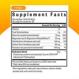 Seeking Health Optimal Electrolyte Sticks - Electrolyte Drink for Hydration Heart &amp Muscle Recovery¢Ó Support - Supports Active Lifestyle - Vegan Gluten-Free &amp Non-GMO - Orange Flavor 30 Sti