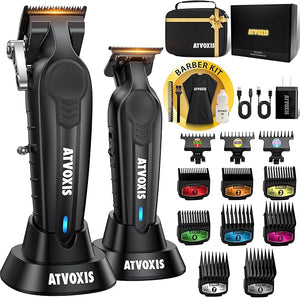 Hair Clippers for Men Professional Barber Clippers and Trimmers Set Cordless Hair Clippers Hair Cutting Kit Barber Kit Haircut Kit Maquina para Cortar Pelo De Hombre