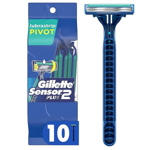 Gillette Sensor2 Plus Pivoting Head Men¡¯s Disposable Razors 10 Count (Pack of 3)