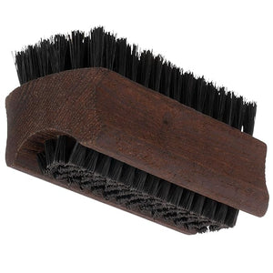 Redecker Natural Pig Bristle Nail Brush with Oiled Thermowood Handle 3-3/4-Inches Black